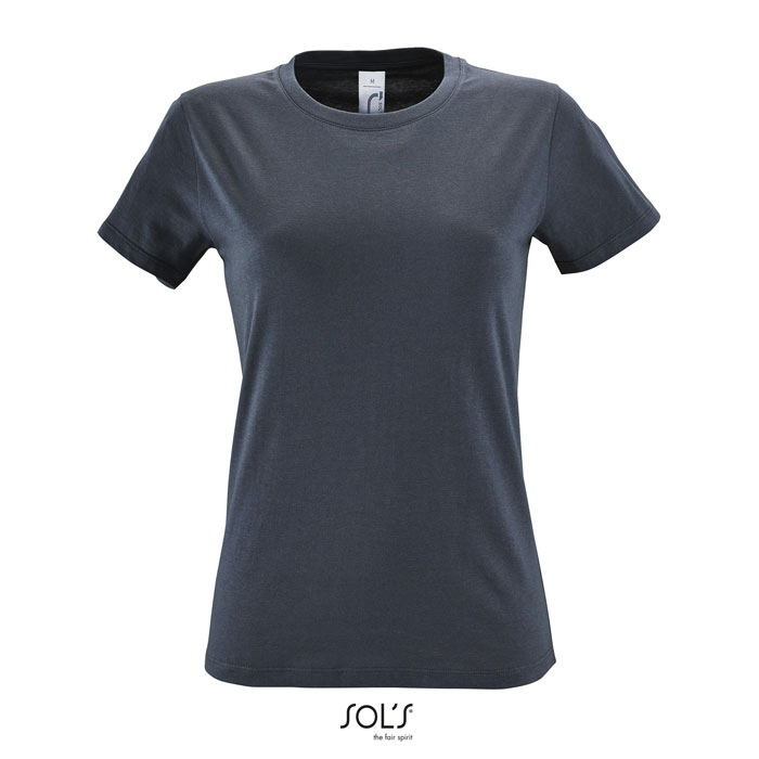 T-shirt promotionnel femme coton 150g - REGENT gris souris